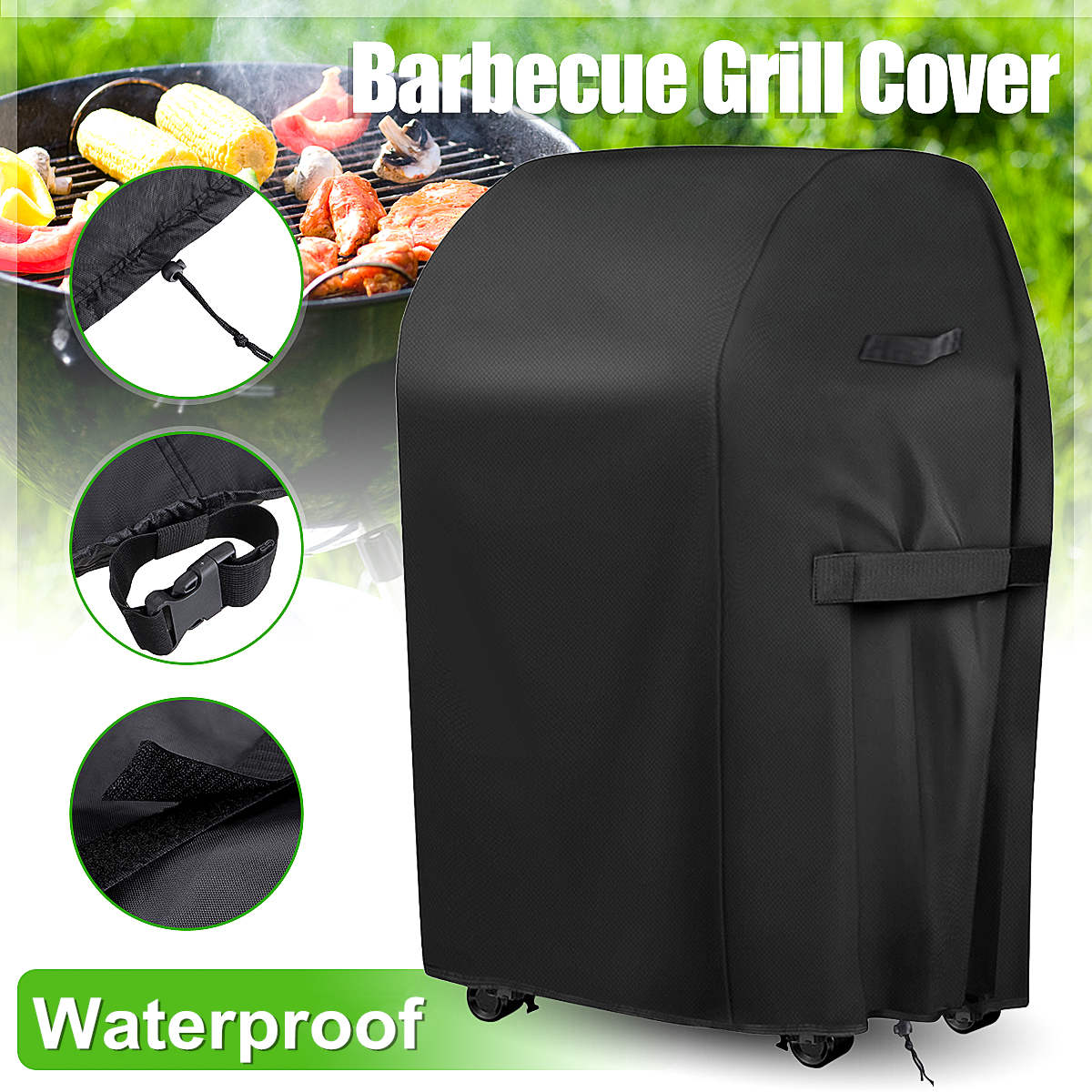 Grill Cover, Durable 420D BBQ Grill Cover 31/59'', Waterproof Barbecue