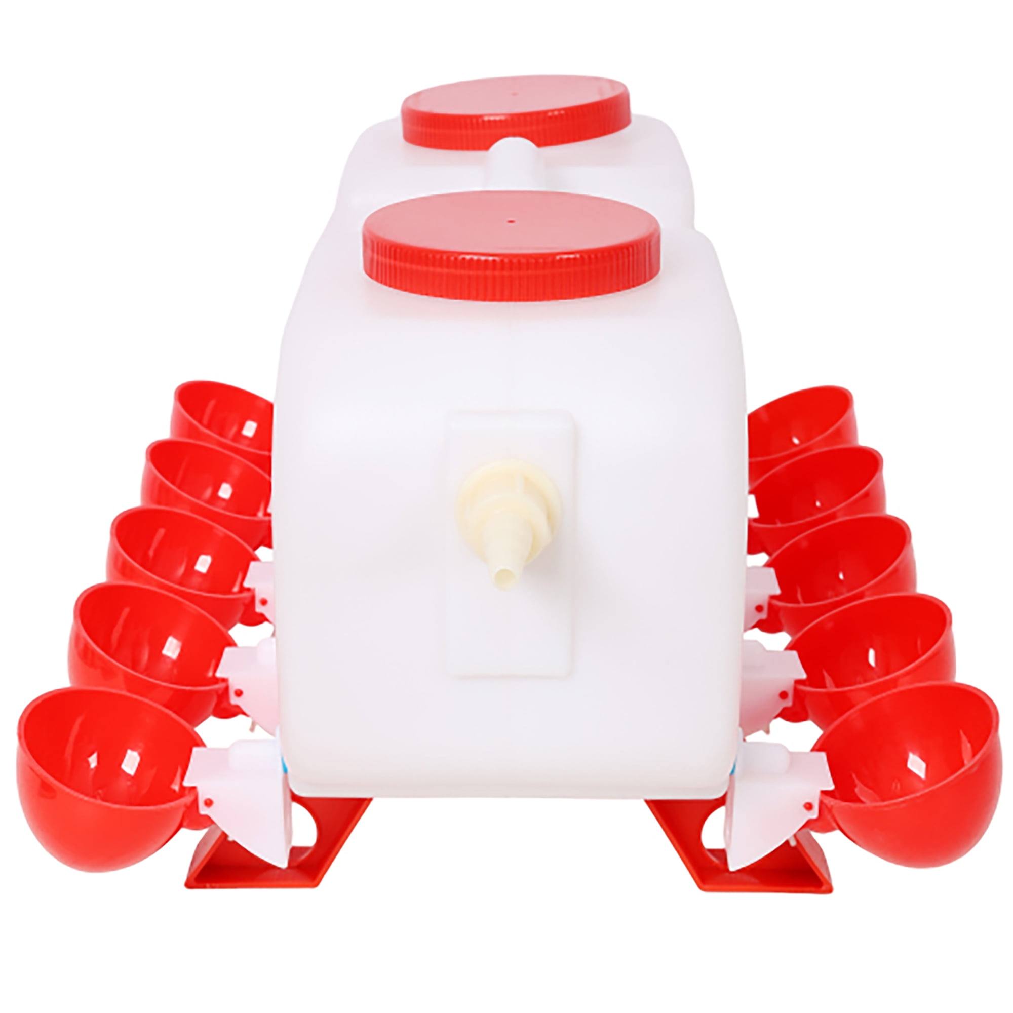 Automatic Chicken Waterer with 10 Drinking Cup, Chicken Water Feeder for Chickens Ducks and Geese Poultry