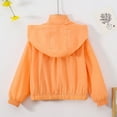 thumbnail image 4 of Gelikeya Girls Jean Jacket Size 10-12 Boys Winter Jacket Collared Long Sleeve Fashion Toddler Boy Shirts Kids Winter Clothes (Orange, 3-4 Years), 4 of 4