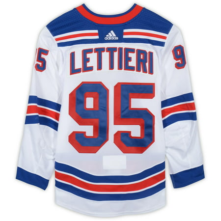 Vinni Lettieri New York Rangers Game-Used #95 White Jersey vs. Vegas Golden Knights on January 8, 2019 - 1994 Stanley Cup Anniversary Night - Size 52 - Fanatics Authentic