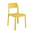 thumbnail image 1 of Novogratz Poolside Collection, Chandler Stacking Dining Chairs, Indoor/Outdoor, 4Pack, Bright Yellow, 1 of 9