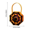 thumbnail image 3 of Diceymbol Halloween Treat Bag Soft Fabric Gift 6.69x5.51 Inch, 3 of 6