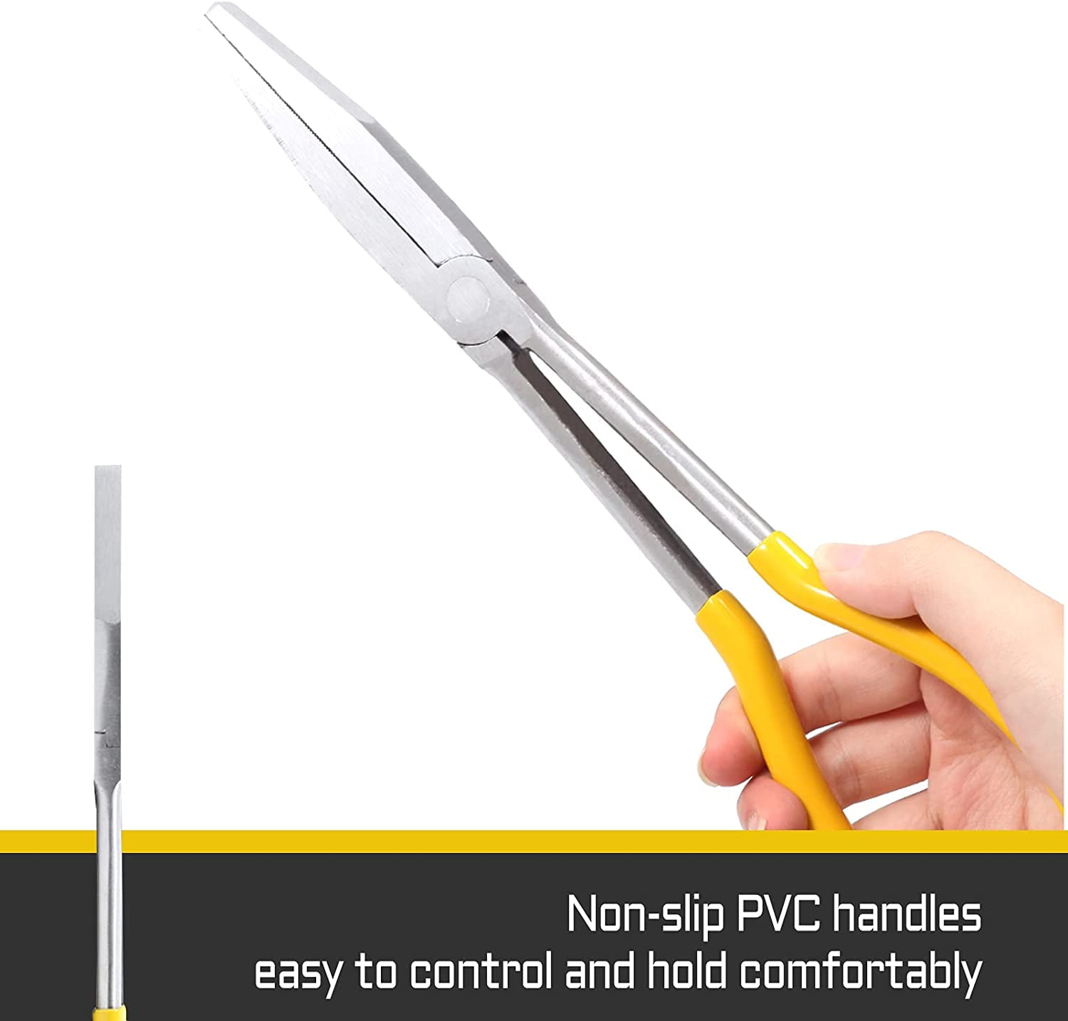 Steelman 11-Inch Extra-Long Reach Flat Duckbill Nose Pliers U2013 Steelman