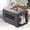 Grey, variant on NTGFU Pink Hard‑Sided Pet Travel Carrier Airline Approved, Portable Cat Dog Kennel Crate with Handle, Multi‑Use Pet Carrier Box for Travel Car Vet Visit