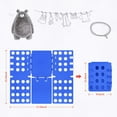 thumbnail image 7 of BoxLegend T shirt Folding Board T shirt Clothes Folder Laundry Organizer Easy and Fast for Kid and Adult to Fold Clothes, V1 Blue, 7 of 7