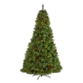 thumbnail image 3 of Nearly Natural Clear Prelit LED Assorted Colors Holiday Pine Christmas Tree, 8', 3 of 8