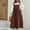 Brown, variant on ZZwxWA Plus Size Womens Bib Overall Jumper Dress Loose Linen Adjustable Straps Suspender Pinafore Maxi Dress with Pockets