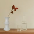 thumbnail image 6 of Modern White and Green Plastic Flower Vase for Bookshelf Mantel Table Fireplace Living Room Home Decor, 6 of 6