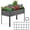 48"x24"x31.5" Gray Irrigation System, variant on KING BIRD 47"×24"×32" Raised Garden Bed with Legs Galvanized Steel Metal Elevated Garden Planter Box for Outdoor Gardening Dark Grey