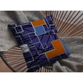 thumbnail image 4 of 20" Navy Puzzle Piece Indoor Outdoor Zippered Throw Pillow, 4 of 4