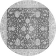 thumbnail image 1 of Ahgly Company Indoor Round Oriental Gray Traditional Area Rugs, 5' Round, 1 of 4