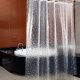 thumbnail image 1 of Cortina de ducha impermeable con 12 ganchos, 3D, lavable, de PEVA, 180 x 200 cm, antibacteriana y sin PVC, 1 of 8
