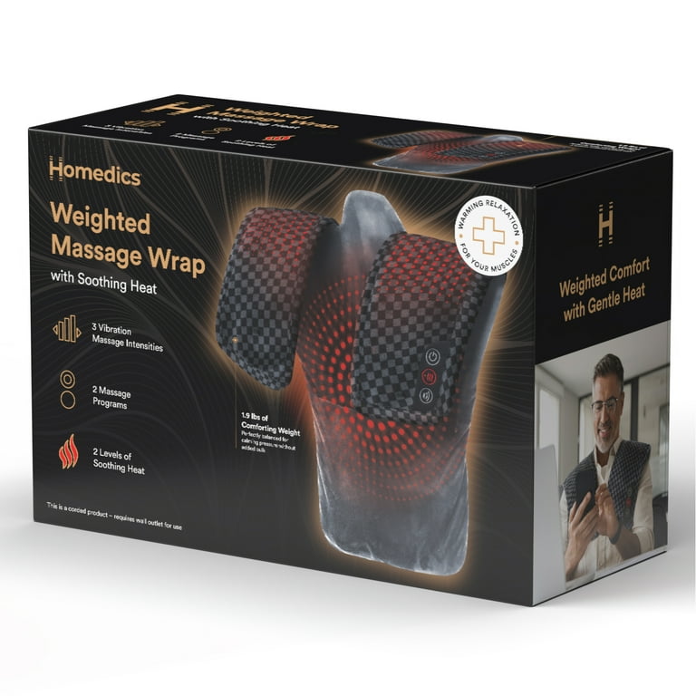 Homedics Weighted Massage Wrap for Neck, Shoulders, and Back Muscles with  Soothing Heat - Walmart.com