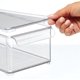 thumbnail image 5 of Contenedor de almacenamiento con tapa – Contenedor de plástico para frutas, verduras, queso, etc. – Almacenamiento de cocina para refrigerador o congelador – Transparente, 5 of 5