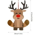 thumbnail image 3 of Indoor Christmas Decor Hwkond Christmas Large Blanket Pendant Cartoons Deer Hand Movable Hanging Decoration Holiday Party Decorations Up To 30% Off, 3 of 6