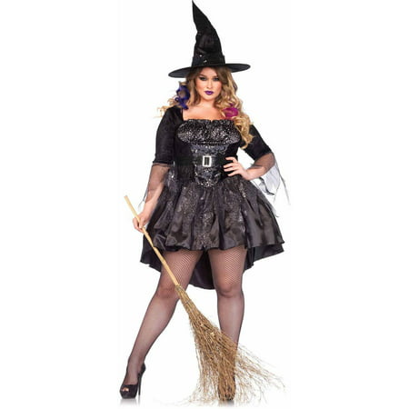 Leg Avenue Women's Plus Size Black Magic Mistress Witch Costume