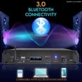 thumbnail image 3 of Amplificador de potencia PyleUSA 2 canales 2000W Bluetooth con LCD, 3 of 7