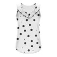 thumbnail image 5 of Hvot&aat Womens Summer Ruffle Collar V Neck Tank Top Polka Dots Sleeveless Loose Fit T-Shirt Casual Comfort Daily Blouse, 5 of 5