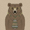 thumbnail image 3 of GraphINC 15x15 Black Modern Framed Museum Art Print Titled - Bear-man, 3 of 5
