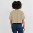 thumbnail image 5 of Women's Fanatics Khaki Miami Heat Elements Super Soft Boxy Cropped T-Shirt, 5 of 7