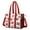 White Background Football, variant on Teacher Tote Bag,Striped Baseball Items Pattern Teacher Utility Tote Bag,Large Work Tote Bags for Women with Multiple Pockets,Top Zipper Closure,13.8x10.6x6.7 Inch