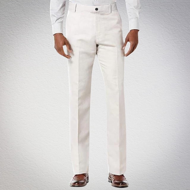 Pantalones largos para hombre, casuales, a la moda, cómodos, con bolsillo para vacaciones, cintura elástica lisa, pantalones cortos de poliéster para hombre.