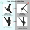 thumbnail image 3 of 10FT Patio Solar-Lighted 36 LED Cantilever Offset Umbrella Crank Tilt Outdoor (Base Not Include), 3 of 7