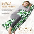 thumbnail image 5 of Gaeub Leopard print St. Patrick's Day Printed Long Body Pillowcase Envelope Closure 1 Pack Wrinkle for Night Sweats - 20x54 in, 5 of 8