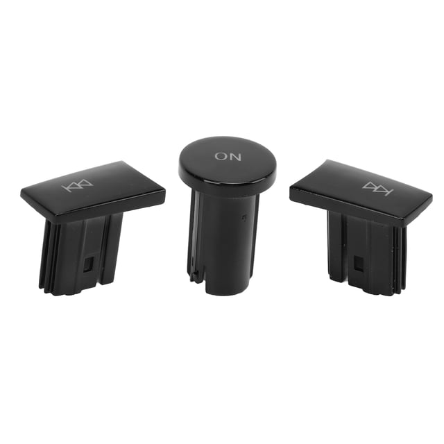 Multimedia Volume Button Cover, Car Volume Buttons Sturdy High Strength Wear Resistant Replacement For A B C E G M Class For Auto Parts Piano Black