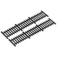 thumbnail image 1 of Uxcell 2pcs 4.53 Inch Miniature Garden Fence, Mini Ornament Dollhouse Home DIY, 0.08" Black Simple Style, 1 of 1
