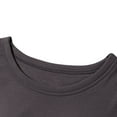 thumbnail image 5 of Timegard Crop Tops for Women Round Neck Side Ruched Slim Solid Color T Shirts Summer Casual Tops Trendy, 5 of 5
