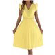 thumbnail image 1 of Vestido de Verano Casual de Mujer con Cuello en V Cintura Plegada sin Mangas Medias de Ternera Encaje Vestido de Verano para Mujeres, 1 of 7