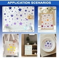 thumbnail image 4 of 20 Pcs Star Painting Stencils 5 Sizes Reusable Star Pattern Drawing Template Hollowed PET Graffiti Theme Decoration Templates for Painting on Wood Wall Floor Furniture White DIY, 4 of 7