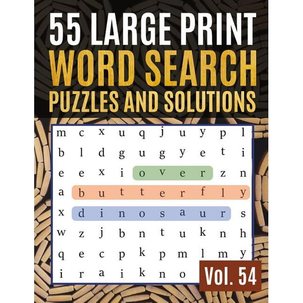 find words for adults seniors 55 large print word search puzzles and