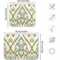 thumbnail image 3 of Ethic Ikat Bohemian Dish Drying Mat for Kitchen Counter, Ultra Absorbent Reversible Microfiber Dishes Drying Rack Pad Heat-resistant Mats , 16"x18", 3 of 7