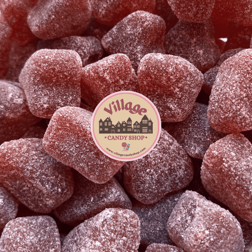 Cinnamon Jelly Hearts Candy- 7 oz. - Red Soft & Chewy Candy