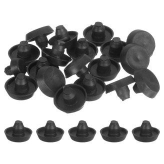 Uxcell Glass Top Table Bumpers With Stem – 30-Pack Rubber Grippers, Anti-Slip Pads For 7mm Holes, Furniture Foot Protectors For Chairs & Cabinets (Clear)