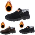 thumbnail image 2 of XIMIN Men's Snow Boots Insulated Slip On Outdoor Walking Shoes Warm Faux Fur Lined Ankle Booties Comfort Lightweight Low Top Winter Warm Shoes, 2 of 7