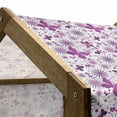 thumbnail image 4 of Butterfly Pet House, Flora and Fauna Image with Contrast Colors Hand Drawn Natural Pattern Vintage, Outdoor & Indoor Portable Dog Kennel with Pillow and Cover, 5 Sizes, Purple White, by Ambesonne, 4 of 4