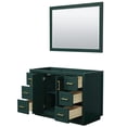 thumbnail image 2 of Wyndham Collection Miranda 48" No Sink Wood Single Bathroom Vanity in Green/Gold, 2 of 5