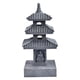 thumbnail image 4 of Estatua de jardín con forma de pagoda solar, ideal como porche, patio o patio exterior, ideal como regalo o decoración para balcón. Gris oscuro, 4 of 9