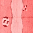 thumbnail image 1 of Ahgly Company Machine Washable Indoor Square Abstract Red Modern Area Rugs, 6' Square, 1 of 4