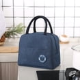 thumbnail image 4 of Bolsa de almuerzo impermeable con parche, nevera con aislamiento térmico, caja Bento (azul) Ehuebsd Libre de BPA, 4 of 4