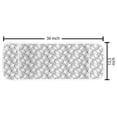 thumbnail image 2 of Abstract Microwave Oven Cover, Geometric Crescent Moon Shaped Half Circles Ellipses Contemporary Design, Water Resistant Organizer with Pockets Kitchen, 36" x 12", Charcoal Grey White, by Ambesonne, 2 of 4