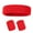Red, variant on LShunze Sweatband Set Sports Headband Wristband Set Sweatbands Terry Cloth Wristband Wrist Sweatband Headbands Moisture Wicking Sweat Absorbing Head Band