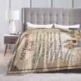 thumbnail image 4 of Happy 50th Anniversary Blanket Gifts For Kids Adults - Lightweight Throw Blanket For Bedroom Living Room Decor Soft Fuzzy Fleece Cozy Plush Bed Couch 60"X50", 4 of 7