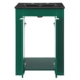 thumbnail image 6 of Sink Vanity Cabinet, Melamine, Green Black, Modern Contemporary Urban Design, Hotel Bedroom Bathroom Master Suite Guest, 6 of 10