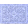 thumbnail image 1 of Ahgly Company Machine Washable Indoor Rectangle Abstract Blue Modern Area Rugs, 4' x 6', 1 of 4