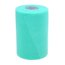 Quqiuxian Green Tulle Netting Roll Fabric Ribbon Spool for Bow Tutu Skirt DIY Craft Sewing Gift Wrapping Clothes Wedding Decoration(15cmx100 Yards)
