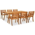 thumbnail image 2 of vidaXL 9 Piece Garden Dining Set Solid Acacia Wood, 2 of 8